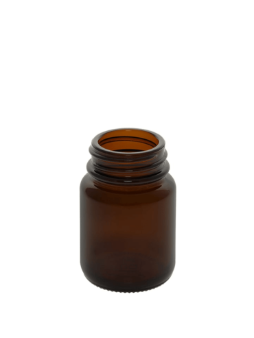 Powder jar 030ml 33/400 Glass amber